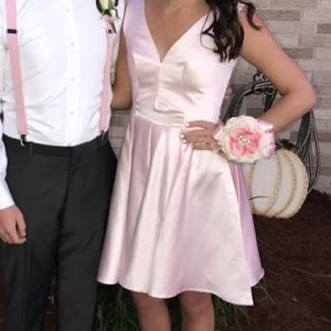 Light pink homecoming dress
